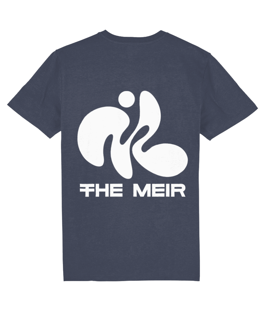The Meir Signature Tee – India Ink Grey (Front & Back Print)