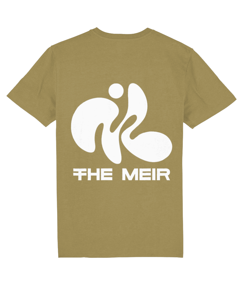 The Meir Signature Tee – Faded Olive (Front & Back Print)