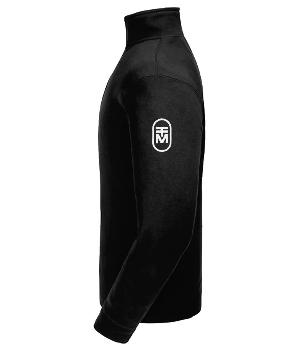 The Meir Signature Zip Sweat – Midnight Black